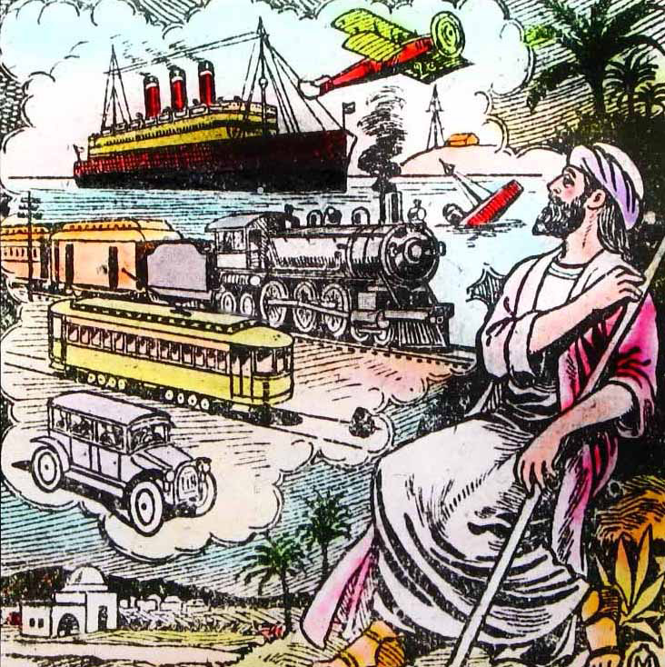 Albert Preiger religious magic lantern slide