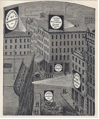 Projection on buildings